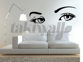 dubai wall decal sticker print eyes design